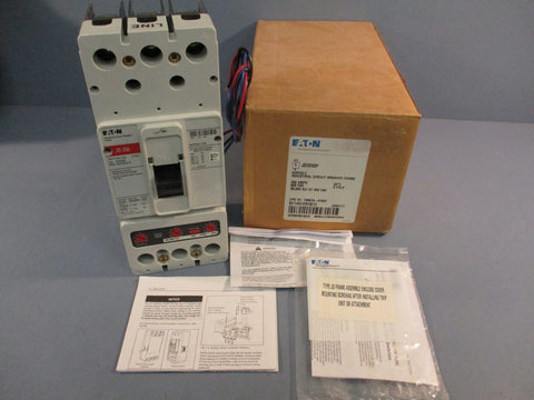Eaton 250 Amp Circuit Breaker 3 Pole 600 VAC 35kA JD3250F W/ 250 Amp Trip