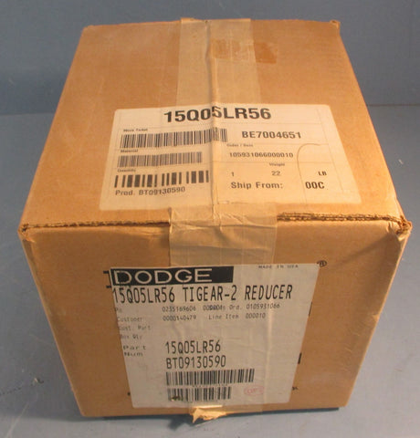 Dodge Tigear-2 15Q05LR56 Gear Reducer 3/4" Output Shaft Dia Factory Sealed