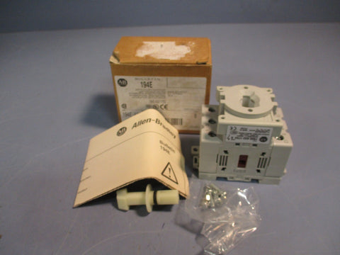 ALLEN BRADLEY 194EA321753 DISCONNECT SWITCH, SERIES B, 32A, 3 POLES BASE MOUNT