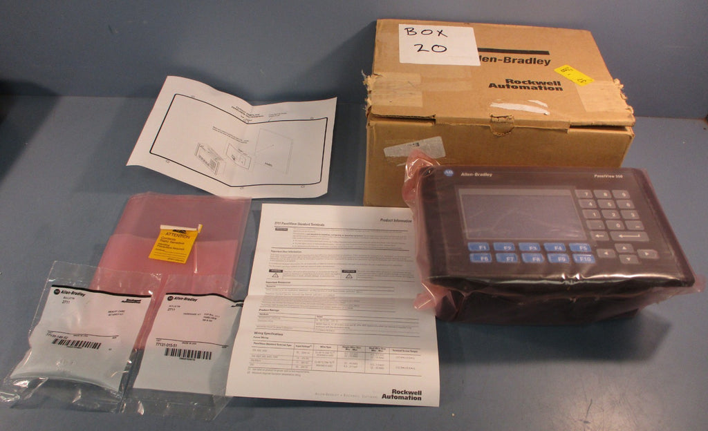 Allen Bradley 2711-B5A5X Ser H Panelview 550 Rev D FRN 4.46 110-240 VAC