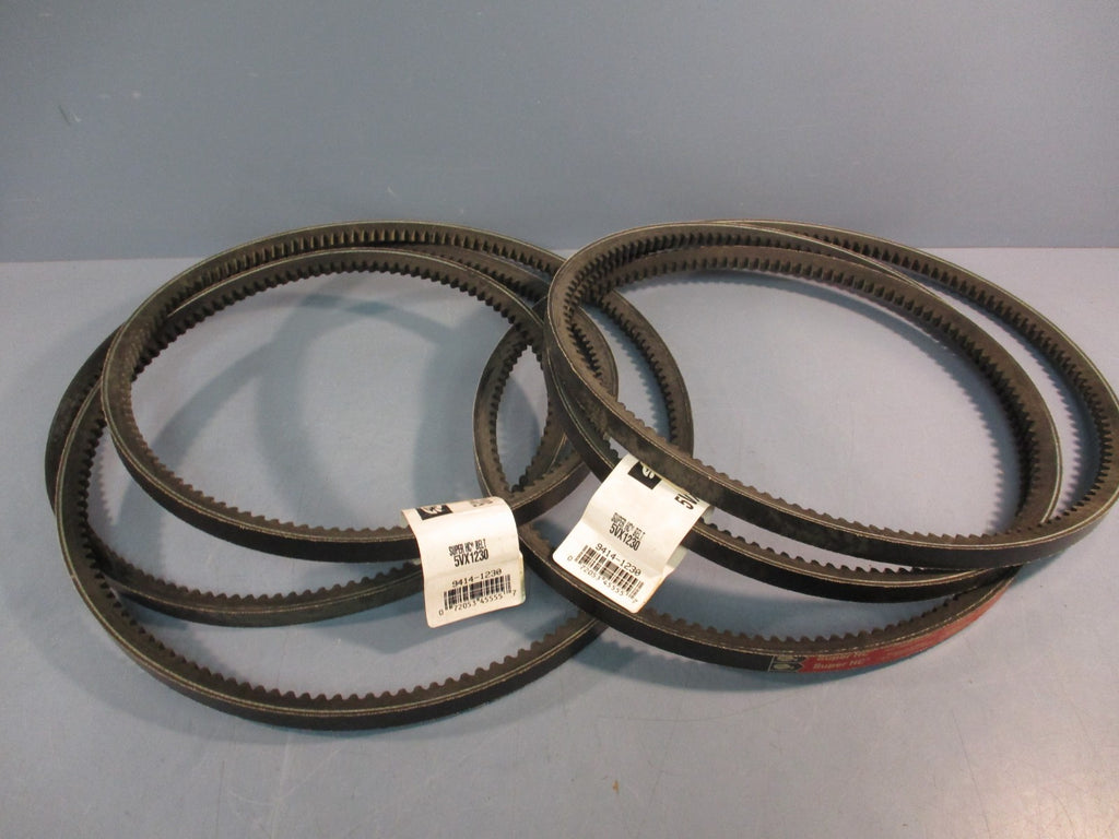 Lot of 2 Gates 5VX1230 Super HC Belt, Coged V-Belt 9414-1230