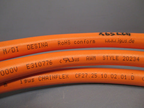 IGUS CHAINFLEX CF27.25.10.02.01.D ELECTRICAL CABLE 8FT AB-EPMF-14S2.44