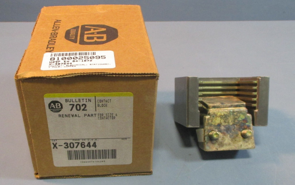 Allen Bradley X-307644 Contact Block For Size 6 Contactor Bulletin 702
