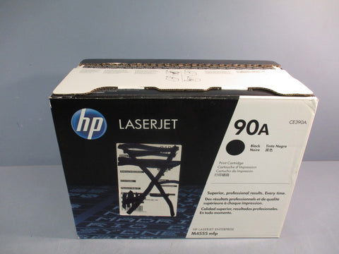 HP 90A Black Original LaserJet Toner Cartridge, CE390A