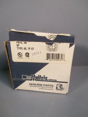 MELTRIC CORPORATION INLET/PLUG CONNECTOR PN12C 5A, 9P 01M8090