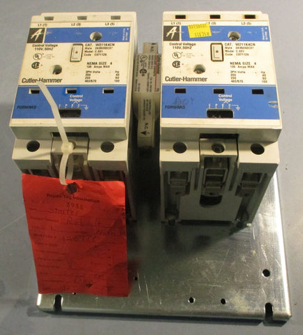 Cutler Hammer W211K4CN Reversing Contactor C.001 3PH W201K4CN