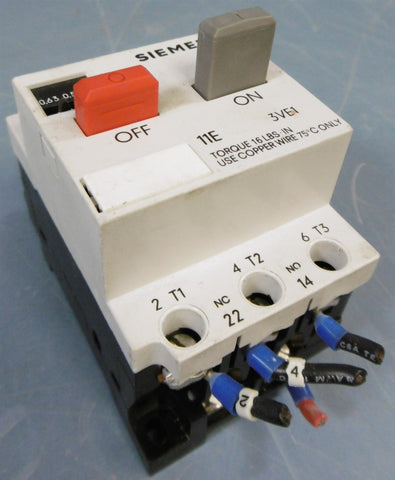 Siemens 3VE10152EU00 Motor Starter Protector G/8708A52