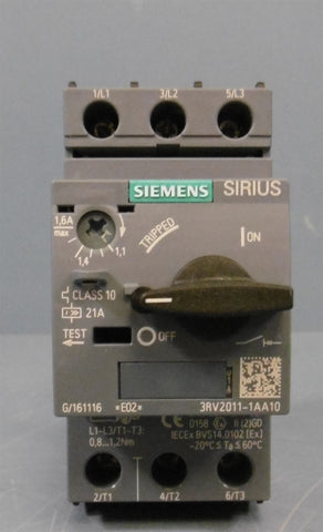 Siemens Motor Starter 3RV20111AA10