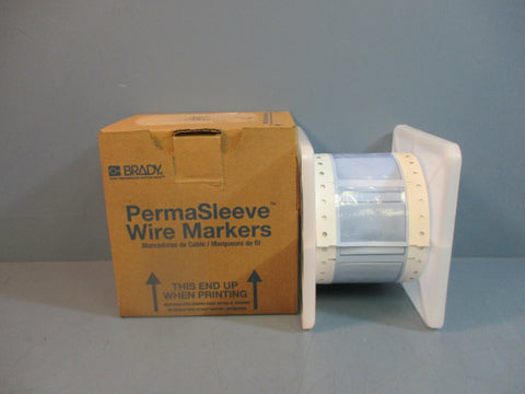 Brady PS-1000-2-WT-S Permasleeve PS Wire Markers 100/roll