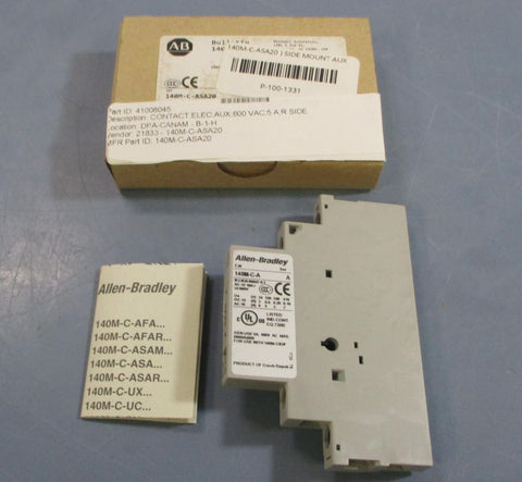 Allen Bradley 140MCASA20 Ser. A Auxiliary Contact Block 600VAC 5A