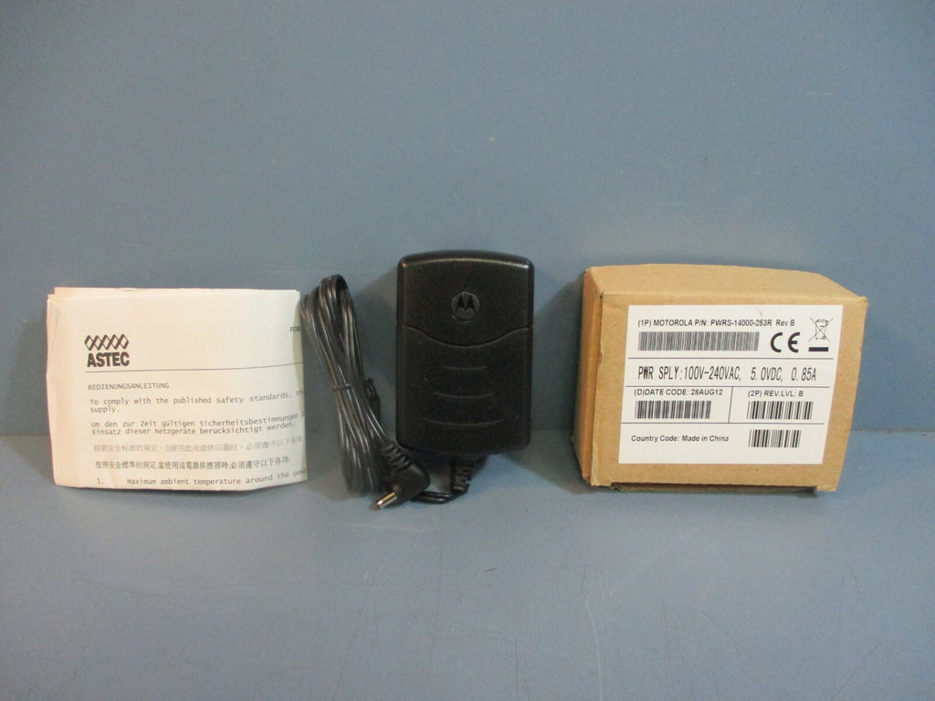 Motorola PWRS-14000-253R Rev B Power Supply 100V-240Vac 5.0VDC .85A NEW