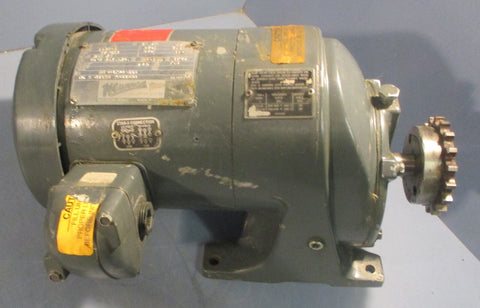 Newman 6504790525 Induction Motor 2HP 230/460V 3PH 7.5:1 7/8" Shaft Dia