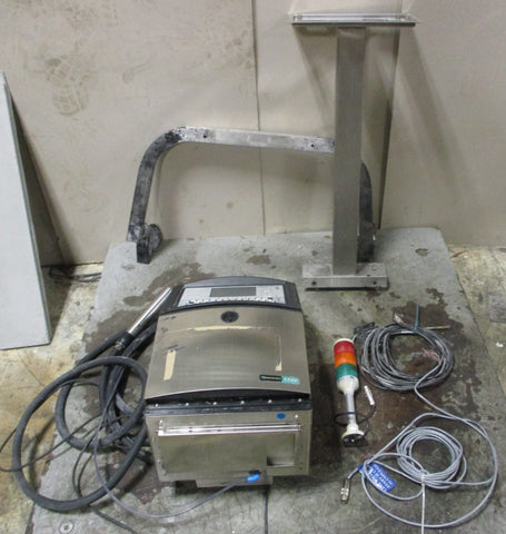 Videojet 1520 Ink Jet Coding Machine 39210920301 w/ Stand Sensor and Light