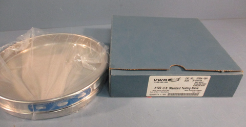 VWR #120 U.S. Standard Testing Sieve Size 8" Diameter Cat#57334584