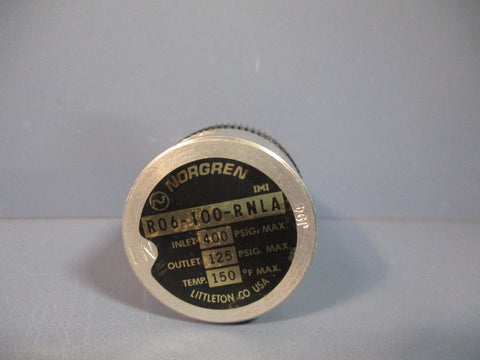 NORGREN WATER & AIR RELIEVING REGULATOR 400PSI R06100RNLA