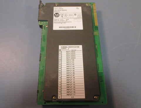 Allen Bradley 1771IAD/D Rev. F02 120V DC/AC 50/60Hz Module Series D Used