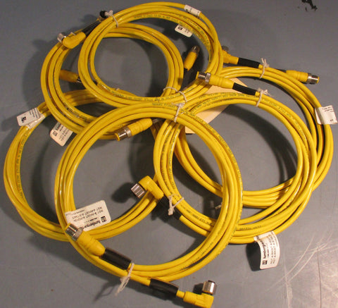 Lumberg Automation RST 4-RKWT 4-602/3M Double-ended M12 3m Cable Lot of 6