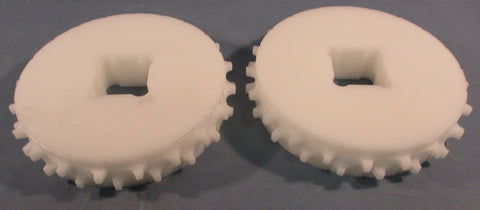 Unbranded Molded Sprocket 6.4" PD 20 Teeth 11/2" Square Bore (Lot of 2)