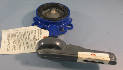 Amri KSB Steel Wafer Butterfly Valve Isoria 16 3T6K6 3" 240LB CS Body, Manual