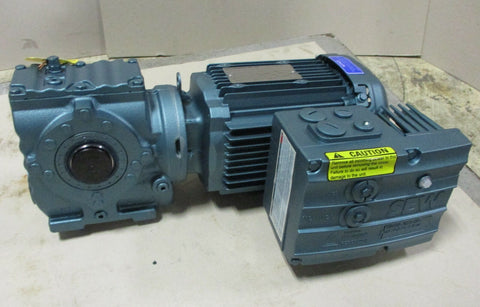 Sew Eurodrive SA47 DRE80M4 MM11 Gear Motor 8.6-43 RPM Out, 1 HP, 1185 Lb-In