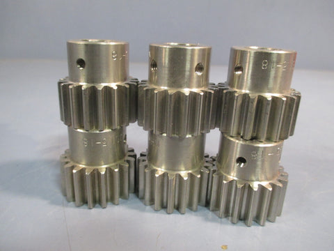 Lot of (6) KHK Gear Spur SUS 1.5-18