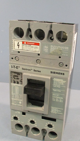 Siemens I-T-E Sentron Series HFD63F250 Circuit Breaker 250A Frame 3P 600V Ser A