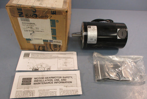 Bodine 42A5BEPM Small Motor 130VDC 1/4HP 2500RPM 1/2" Shaft Dia