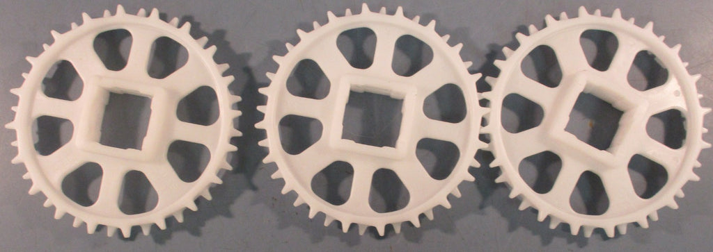 Intralox S2400 Square Bore Sprocket 6.4" PD 20T White 1-1/2" Bore Lot Of 3