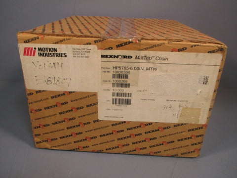Rexnord MatTop Chain 10 FT HP57056.00IN_MTW 10028396