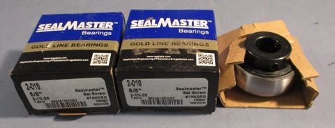 Sealmaster 2-010 Ball Bearing Insert 5/8" Bore 700007 (Lot of 3)