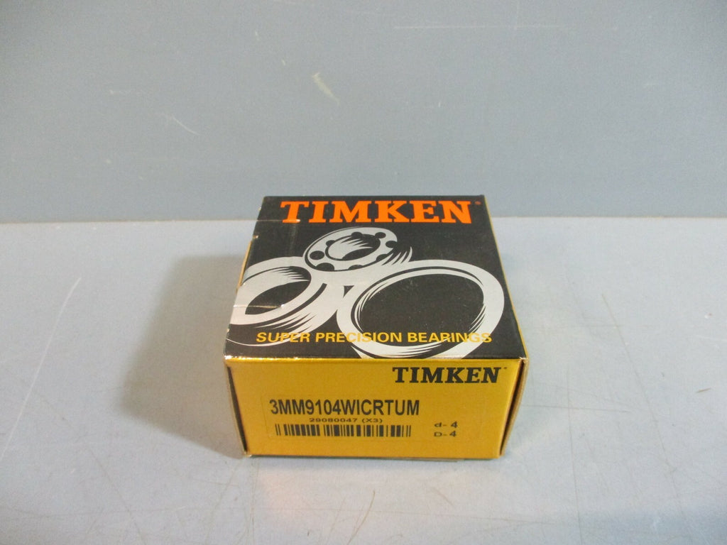 Timken 3MM9104WICRTUM Super Precision Angular Contact Bearing d-4 D-4 NEW