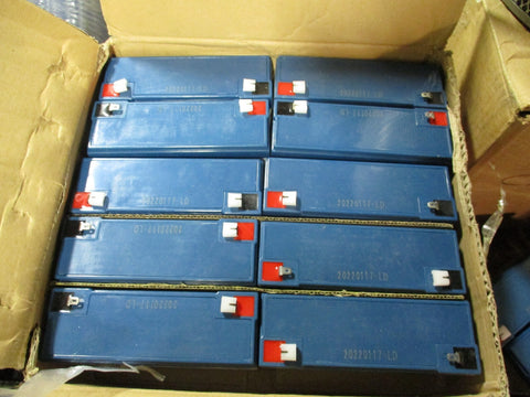 Lot of (11) Power Sonic Sealed Rechargeable Battery 6V 12Amp PS6100 F1