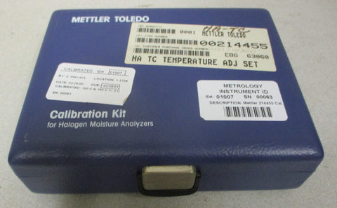 Mettler Toledo 214455 HATC Temperature Calibration Kit For Moisture Analyzers