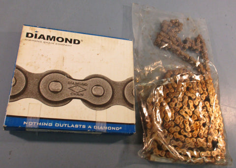 Diamond Chain XNI1466L010 Roller Chain 10ft Length 40NP Riveted