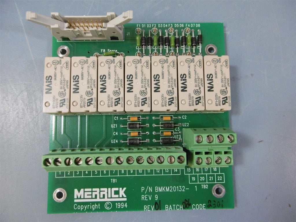 Merrick Merrscale BMKM20132 PC Board REV 9 Backplane Takeout Circuit Board