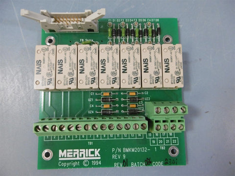 Merrick Merrscale BMKM20132 PC Board REV 9 Backplane Takeout Circuit Board