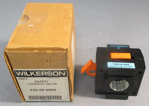 Wilkerson V28060000 Safety Lockout Valve 150 PSIG Max Inlet