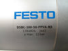 FESTO DOUBLE ACTING AIR CYLINDER 100 MM BORE 50 MM STROKE DSBC-100-50-PPVA-N3