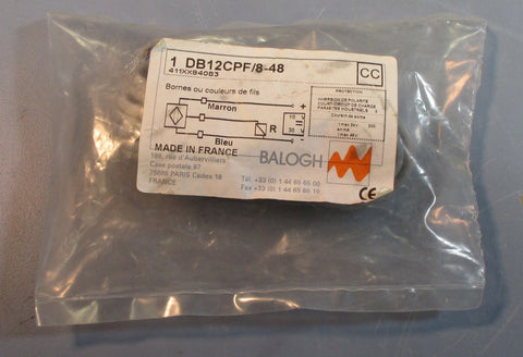 Balogh DB12CPF/848 DB12CPF 411XXB4083 Proximity Sensor Nos