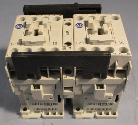 Allen Bradley 104-C23EJ22 IEC Reversing Contactor Assembly 24 VDC 23 A