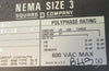 Square D 8810 SEO 12 Form S Series A NEMA Size 3 Motor Starter 120V Coil