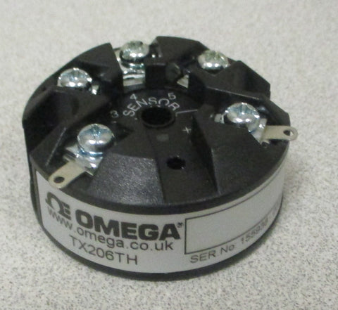 Omega TX206TH Thermistor Temperature Transmitter 420 mA Output