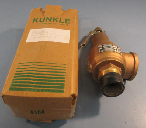 Kunkle 6010HGM01-AM Safety Relief Valve Set 150 PSI 1-1/2" 4588 LB/Hr Cap
