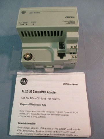 Allen Bradley Adapter Module Flex I/O ControlNet Ser. C 1794ACN15