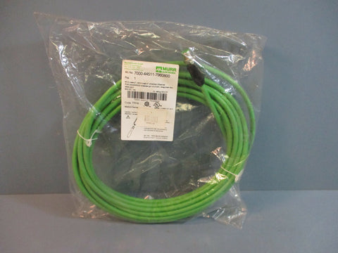 Murr Elektronik 7000445117960800 Ethernet Cable M12 Male 8M 60V 4A NEW
