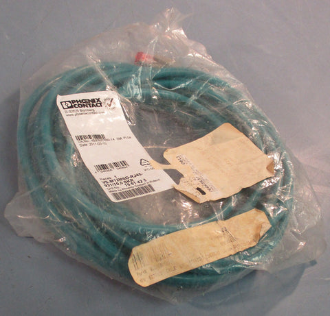 Phoenix Contact VS-M12MSD-RJ45-931/10,0 SKR Ethernet Cable 10Ft Length