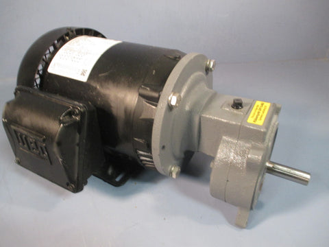 WEG Motor 5018ES3E56CS w/Boston Gear Reducer 4:1 Ratio, HMF14KB6B5/F05004