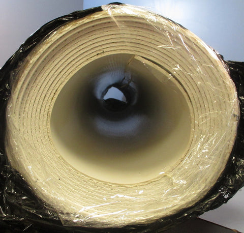 White PVC 120 COS P-18 Conveyor Belt 18' Length 40" Width 0.13" Thick