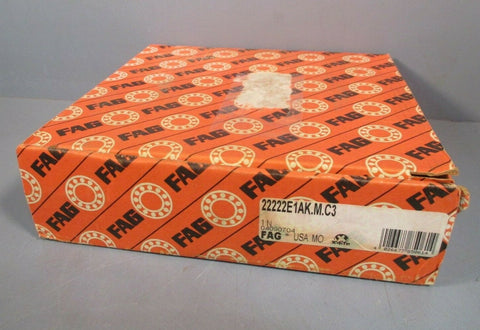 FAG Spherical Roller Bearing 110 mm ID, 200 mm OD, 53mm Width 22222E1AK.M.C3