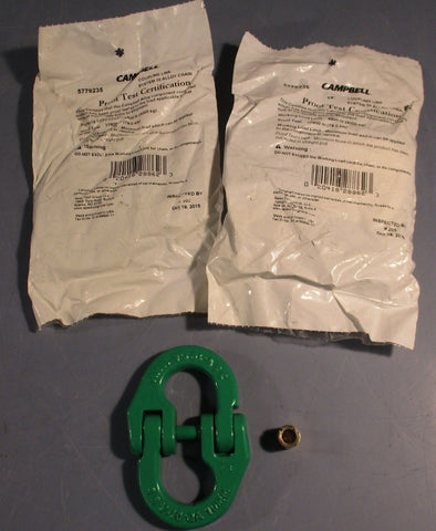 Campbell 5779235 3/8" Quik-Alloy Coupling Link Grade 100 8800lb WLL (Lot of 3)